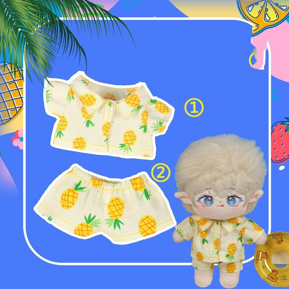 Mini Sleep Wear Doll Fruit Beach Pajamas Toy Accessories Plush Toy Clothes  Children's Gift