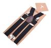 Unisex Adjustable Y-Back Suspenders Elastic 3 Clips Heavy Duty Braces for Pants Trousers