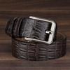 Belt Men'S Whole Cowhide Cut Crocodile Pattern Men'S Belt Pin Buckle Business Light Luxury Men'S Belt