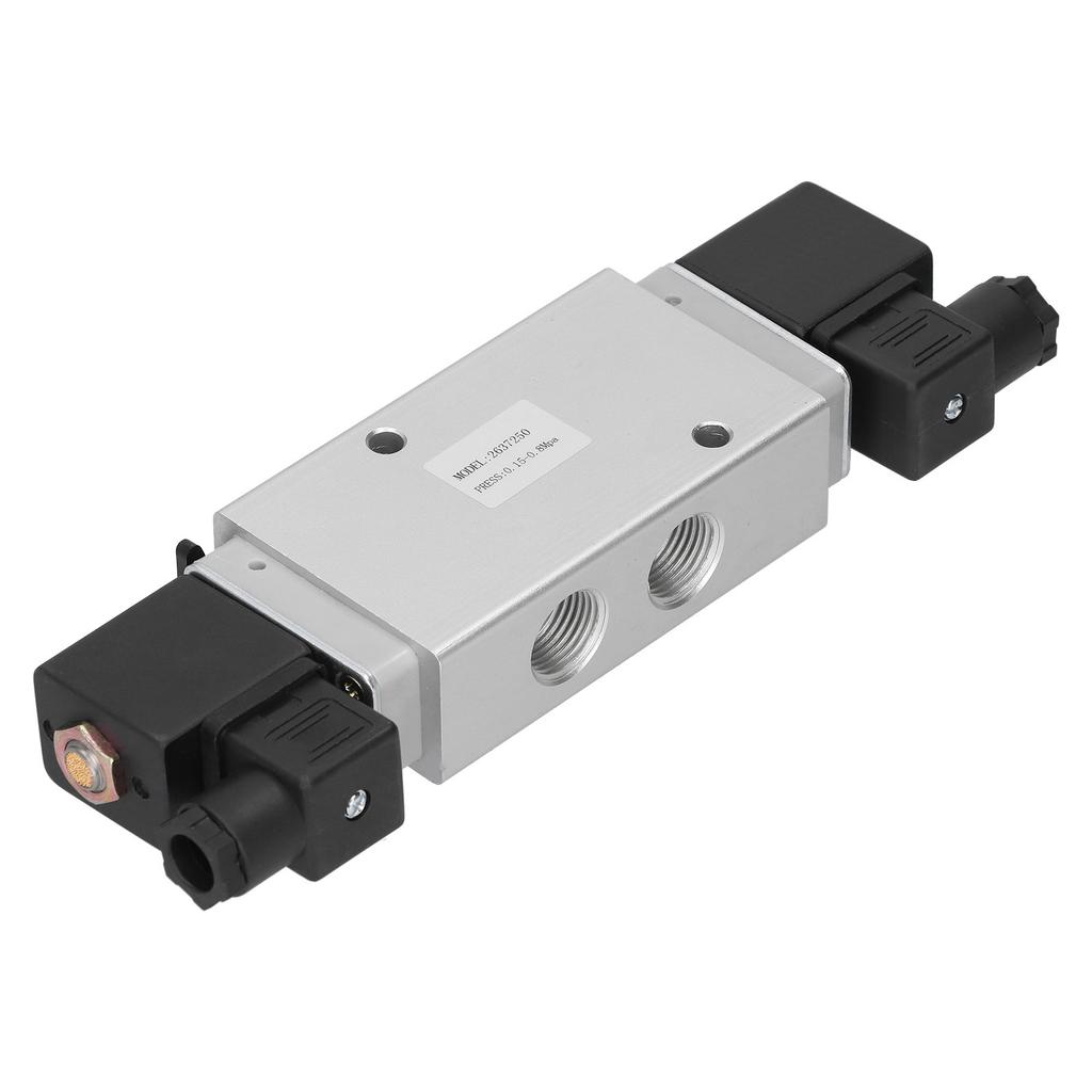 2 Position Solenoid Valve 5 Way Double Coil PilotOperated Industrial Equipment G1 2in 2637250(AC 220V )