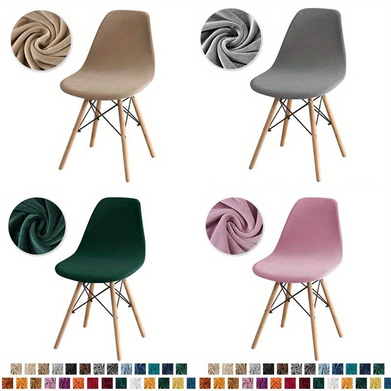 1PCS Solid Color Chair Cover Stretch Armless Chair Covers High Quality Elastic Dining Seat Case For Wedding Hotel Banquet
