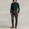 Polo Ralph Lauren FW22 Plaid Print Button-Down Long Sleeve Shirt Men shirts Green MNPOWOV16822616-999
