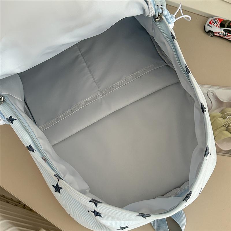 Star Letter Printed Backpack Student Campus Class Schoolbag