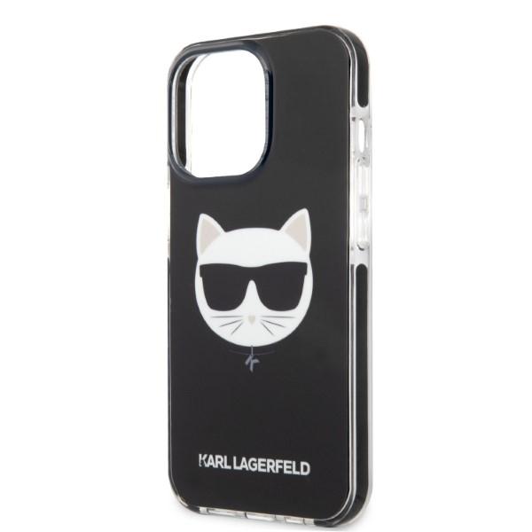 Etui Do iPhone 13 Pro Max Karl Lagerfeld Choupette Head Czarne