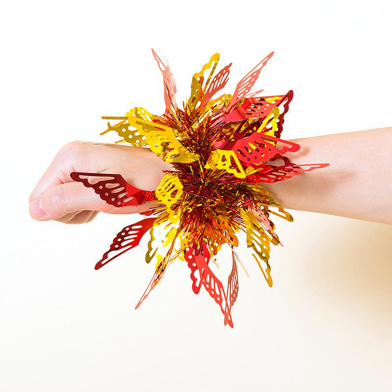 June 1st Cheerleading Wrist Flowers for Kindergarten Dance and Sports Events