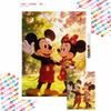 Mickey and Minnie Mouse Cherry Blossom Diamond Painting Art Painting Handmade diy5D Home Decoration Gift