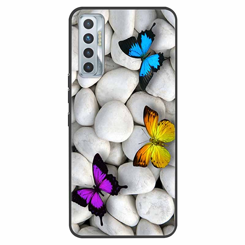 For Tecno Camon 17P Case Shockproof Soft Silicone TPU Back Cover For Tecno Camon 17P 2021 Phone Cases Camon17P CG7 Cute Cartoon