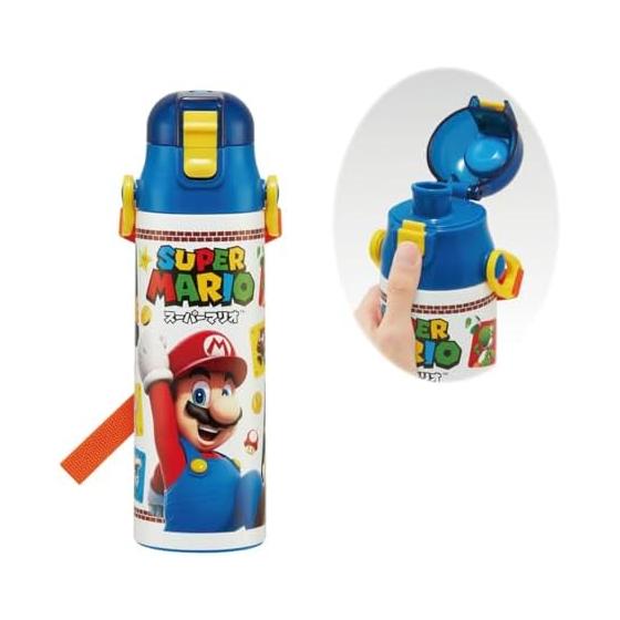 Бутылка для воды Skater 580 мл Super Mario 23 Direct Drink из нержавеющей стали, спортивная бутылка SDC6N-A