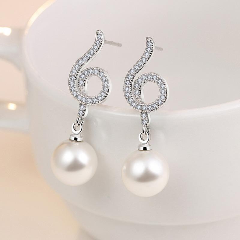 Lindon Ohrringe aus Zirkon-Kupferlegierung, Tropfenohrringe für Frauen, Hochzeit, Party, Geschenke