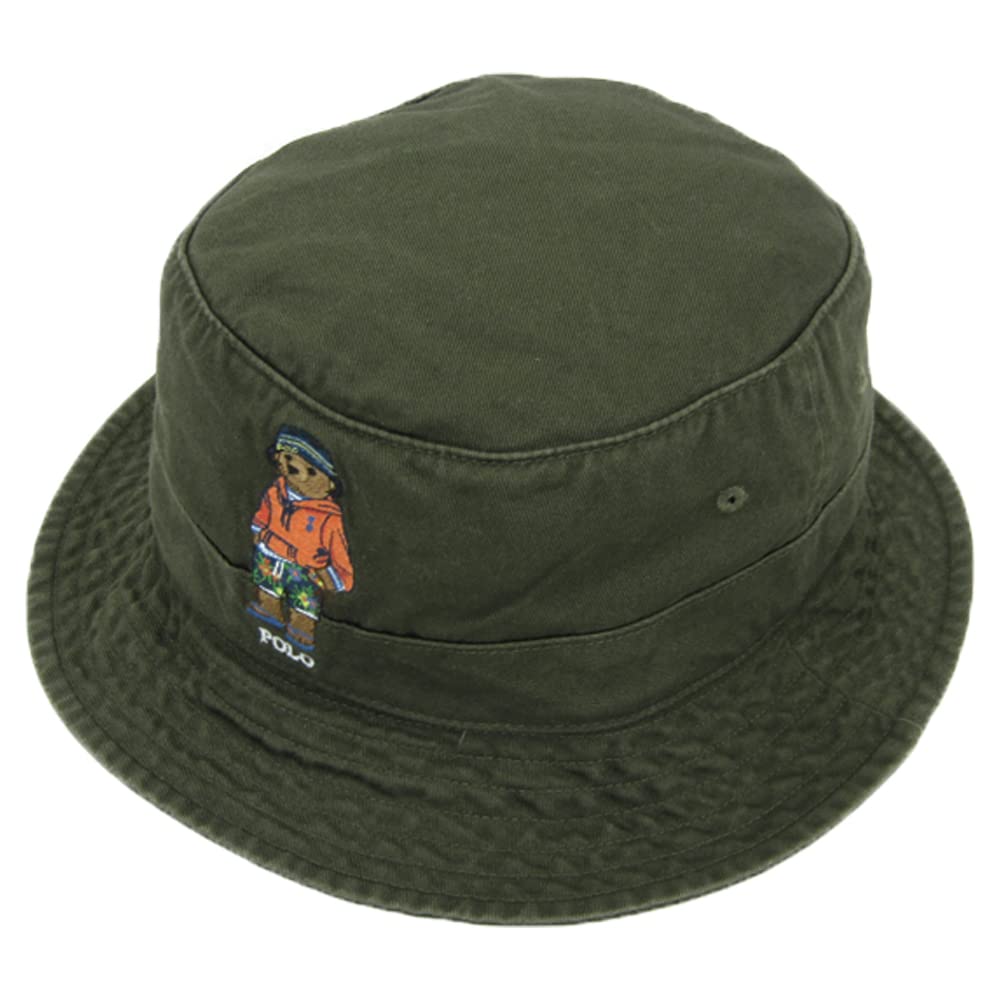 

(Поло Ральф Лорен) POLO Ralph Lauren Мужская Женская Хлопковая Панама Кепка с Вышивкой Медведя Поло 0108997 Размер LXL COMPANYOLVFSHORTS [Б/У]