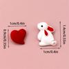 Lustige Niedliche Kleine Weiße Kaninchen Ohrringe Asymmetrisch Liebe Kleine Süße Ohrringe