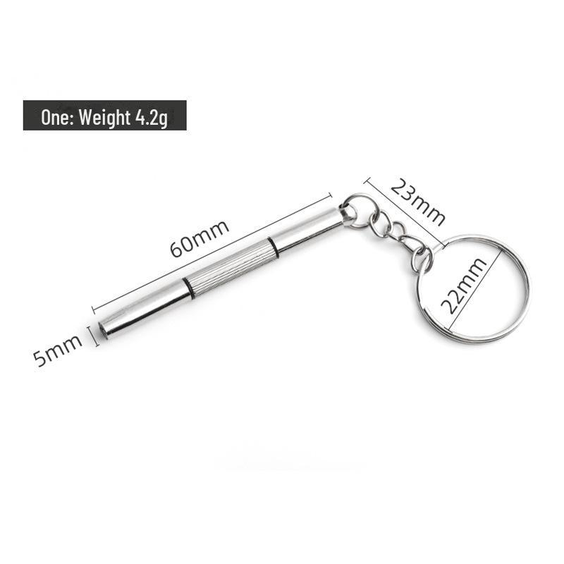 Triangular Multifunctional Glasses Repair Tool - 3-in-1 Portable Screwdriver