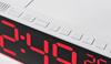 LED Color-Changing Wall Clock RGB Display, Multi-functional Alarm Clock, Large 6677R.