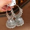 Silver Needle Retro Rhinestone Water Drop Tassel Earrings – Ethnic, New Chinese Style, Unique, Creative Heavy Industry Design