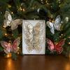 3PCS Simulated Glitter Butterfly Ornament Clips Designed for Christmas Tree Decoration and Holiday Arrangements