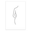 Nordic Style Love Body Quote Poster Minimalist Wall Art Pictures Girl Home Decorative Canvas Painting Abstract Line Room Decor