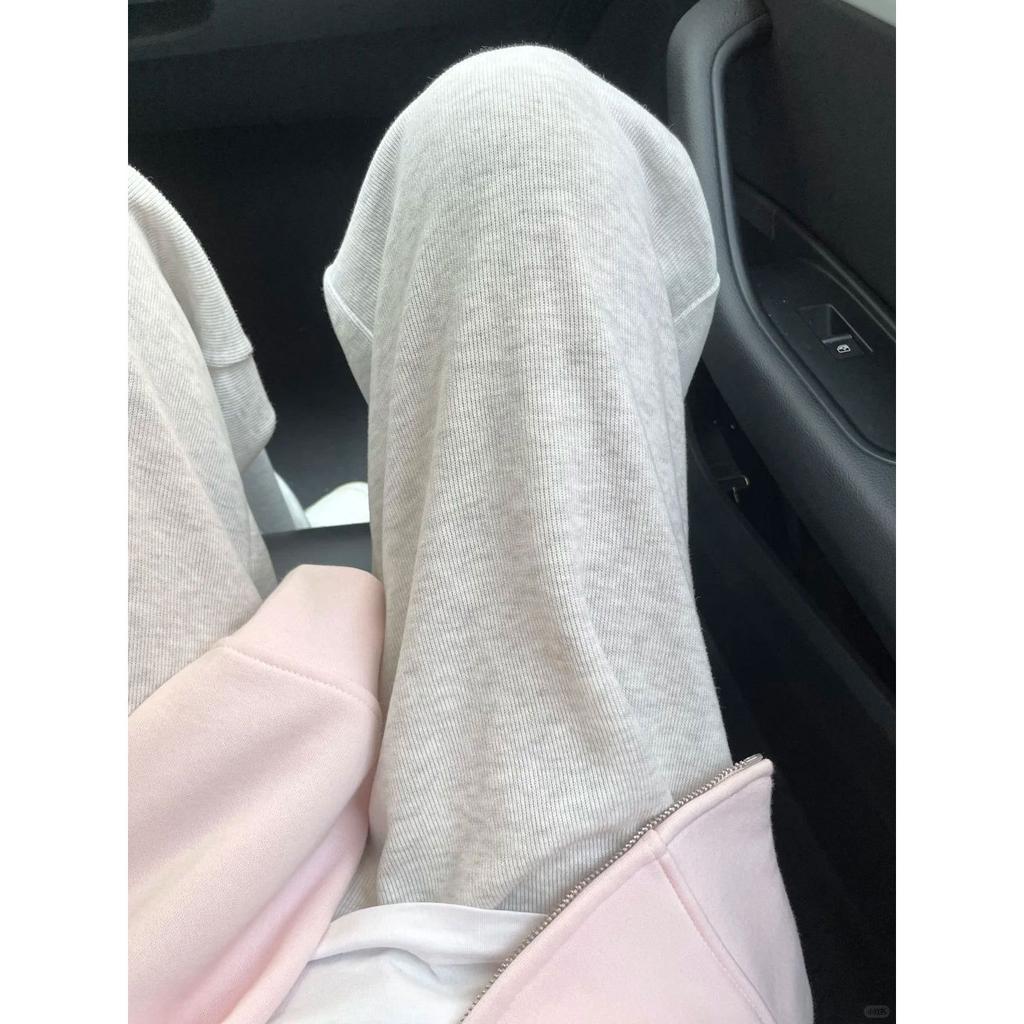 Sweatpants Women's New Spring and Autumn Small Drape Casual Loose Wide-leg Pants Junior High School Gray Guard Pants