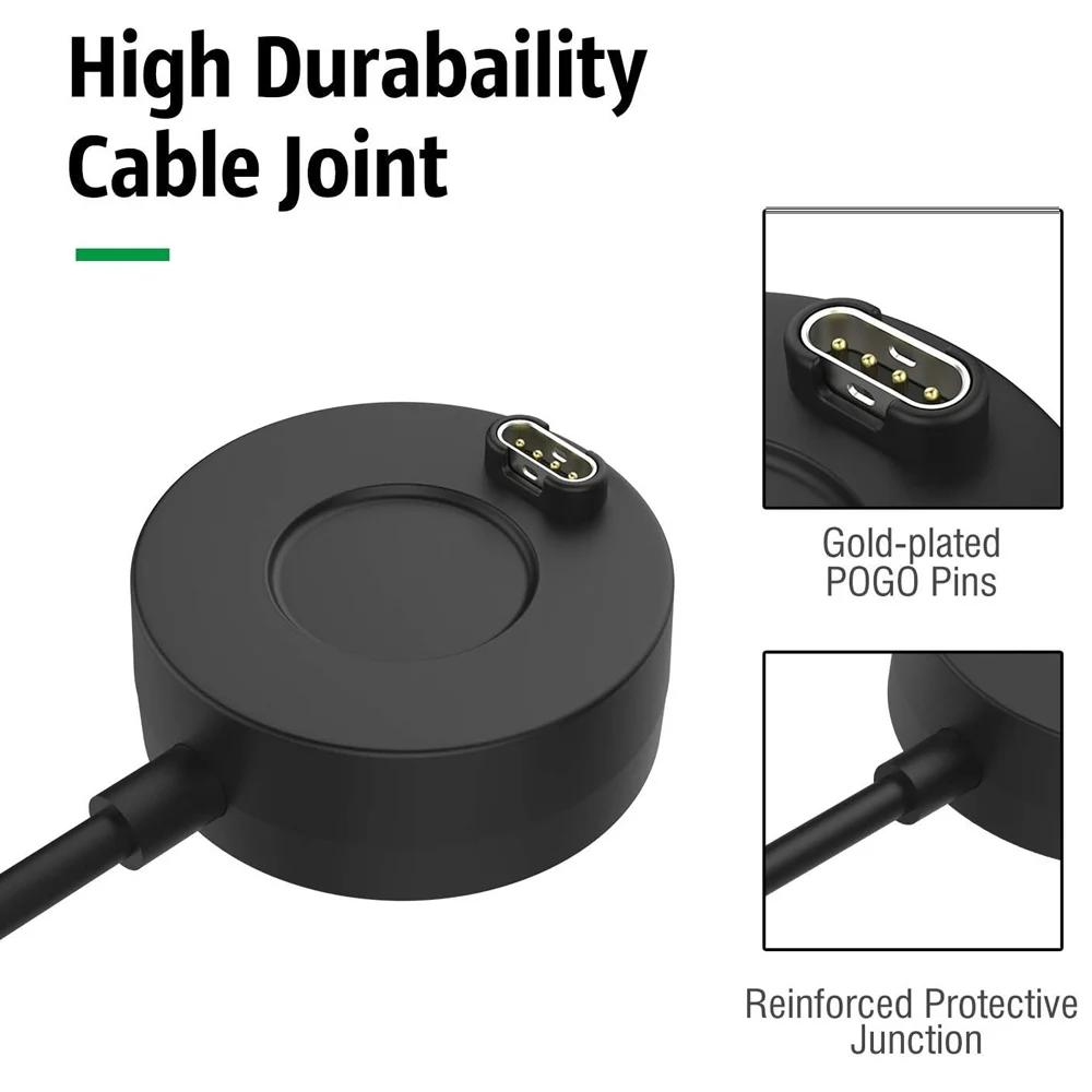 Charger Dock Adapter For Garmin Vivoactive 5 3 4 / Fenix 5 6 7 8/ Venu 3 3S 2/Instinct 2X/Forerunner 230/ 235 Lite Charger Cable