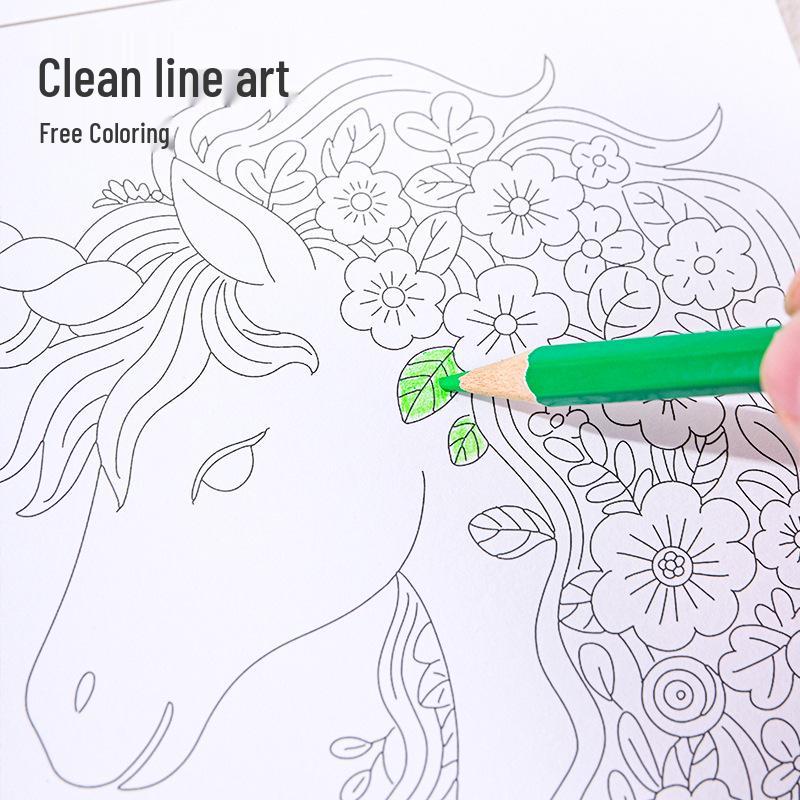 Peony Pattern Kids' Coloring & Tracing Book: Blue Fruit Paper