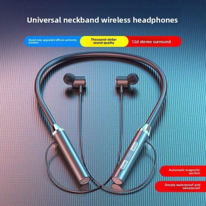 QUEED Bluetooth Headphones, in-ear Neckband Sports Headphones, Ultra-long Standby Life, Universal Mobile Phone