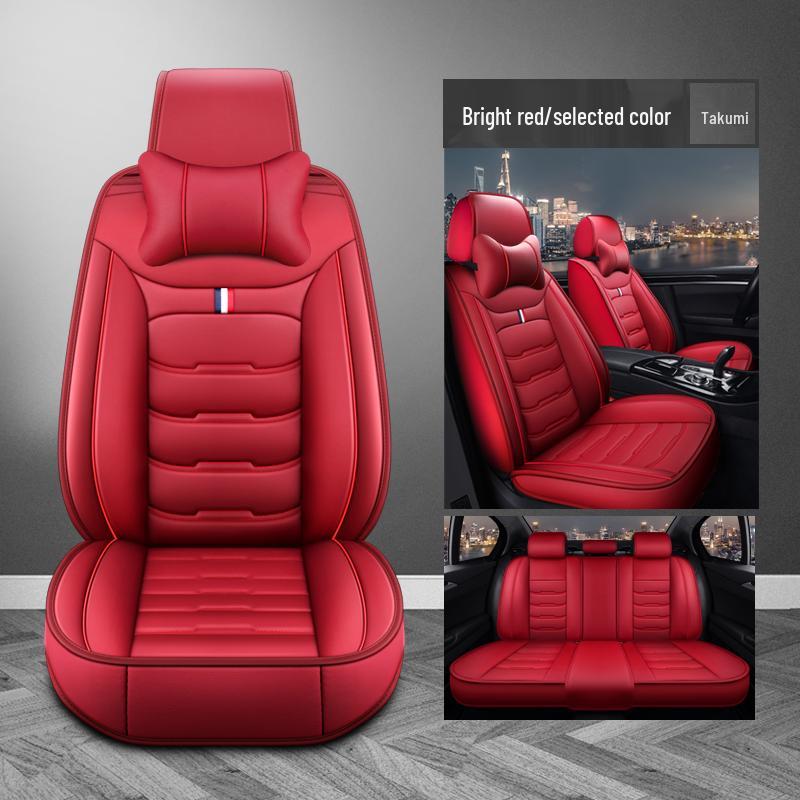 Universal Car Seat Cover - Four Seasons, Full Surround, New Leather Design