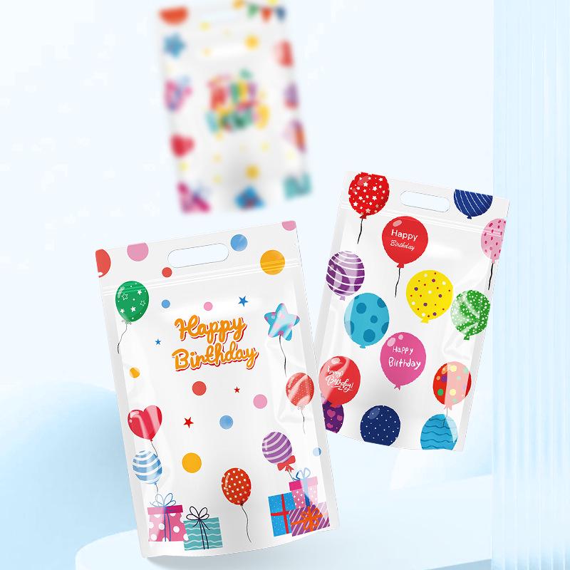 Festive Happy Birthday Party Gift Bags: Snack, Cookie, Candy Bags