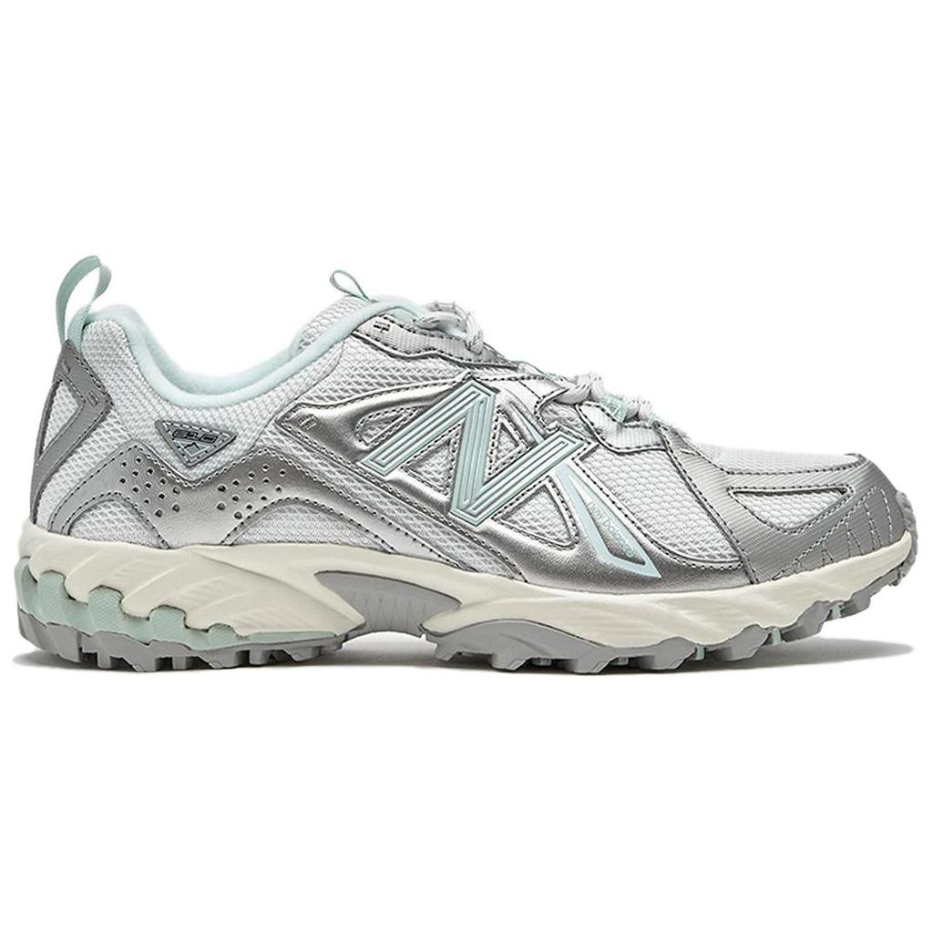 New Balance 610v1 Comfortable Fashion Synthetic Leather Wear-Resistant Low-Top Casual Running Shoes Unisex Sneaker Silver Green ML610TAX