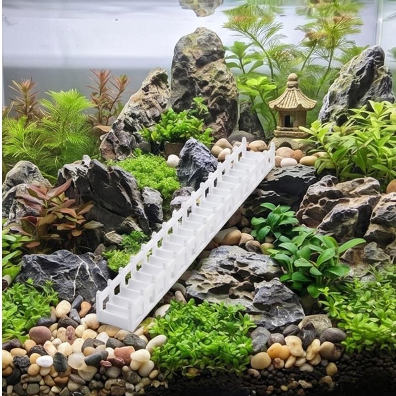 2Pcs Plastic Stack Rock Step For Fish Tanks Add To Underwater Scenerys