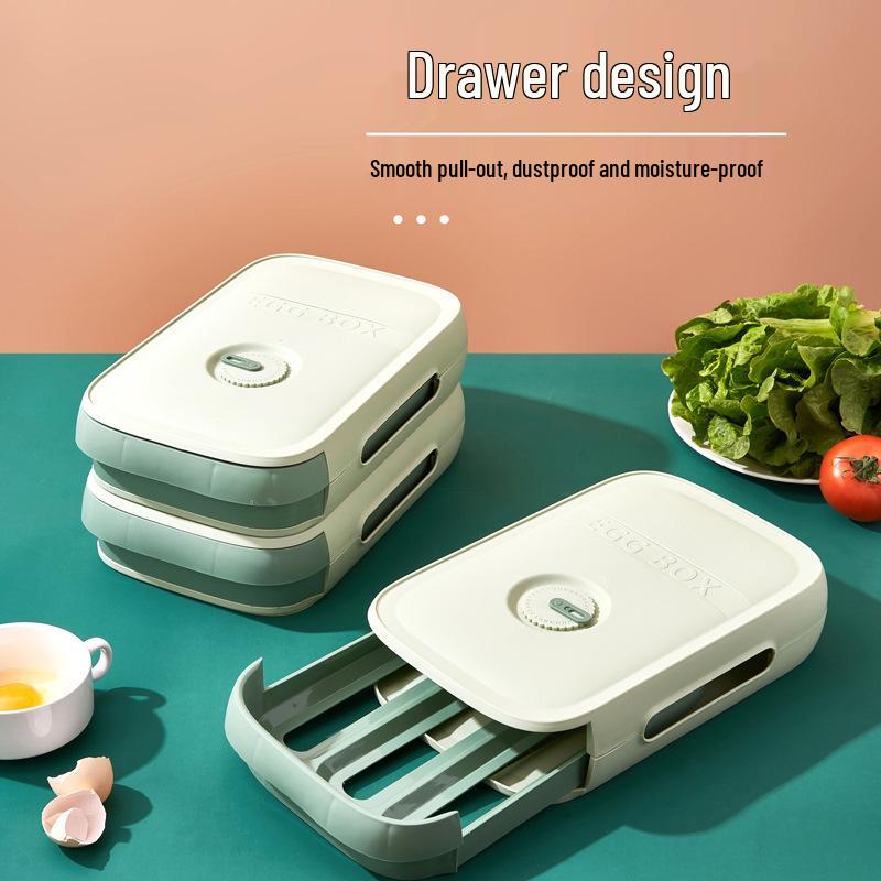 Stackable Pull-Out Egg Storage Tray for Kitchen