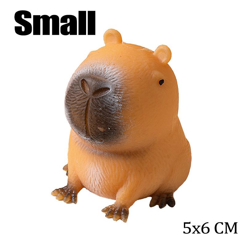 Capybara Relax Squeeze Toy TPR Novelty Cartoon Animal Anti Stress Relief Funny Creative Fidget Decompression Pinch Toy for Kid