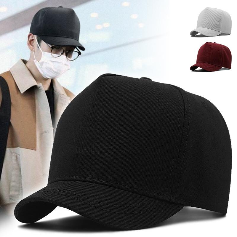 Baseball cap short brim four seasons new bare duckbill hat high top men's and women's hard top cotton hat