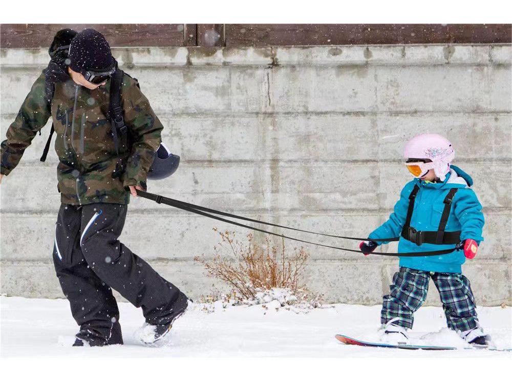 Adjustable Anti-Fall Ski Harness for Kids: Safety Chest, Back Strap, and Leash