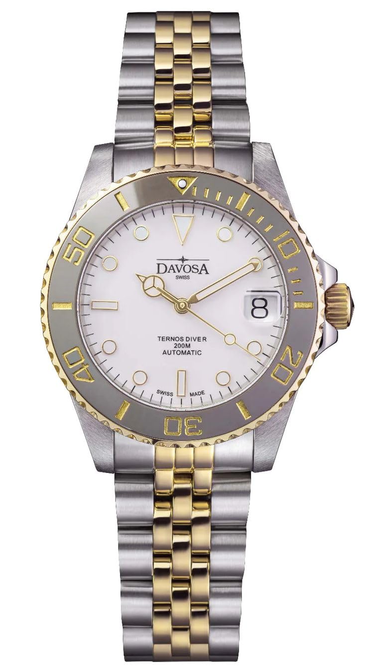 

Наручний годинник IWAWP Mechanical Automatic Window 20 ATM Water Resistant Ternos Medium Silver [Davosa] 166.197.02 Чол.