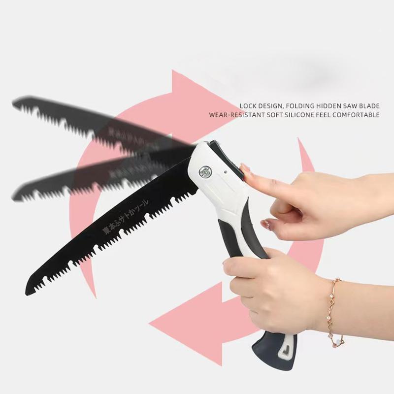 Folding Saw Multifunctional Woodworking Folding Hacksaw Camping Garden Tree Pruning Wood Cutting Alloy Hacksaw Hand Tool