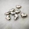 10/20xElegant Heart Pendant for Choker Necklace Making Earring Bead for DIY Necklace Jewelry Making Pendant with Hole