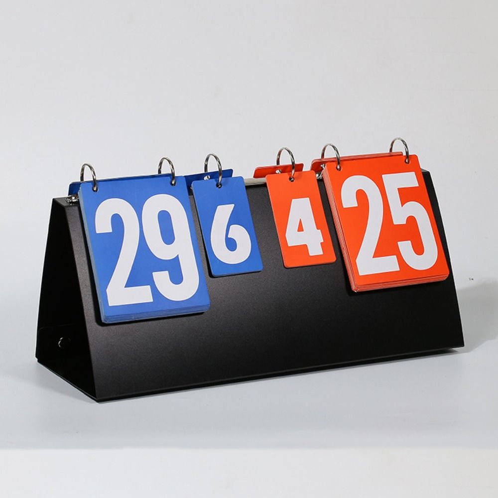 Tabletop Counter Table Tennis Flip Cards Manual Competition Score Indicator  Volleyball