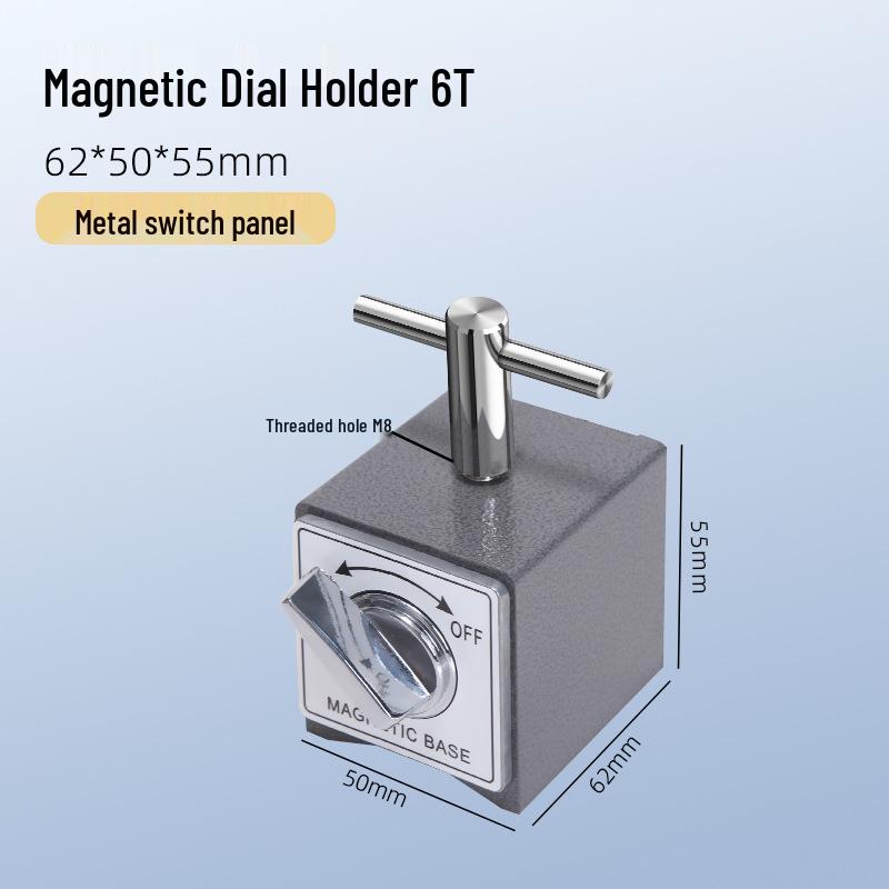 V-Shaped Magnetic Base Stand for Wire EDM, Strong Magnet with Triangular Design in Sizes 6T-12T