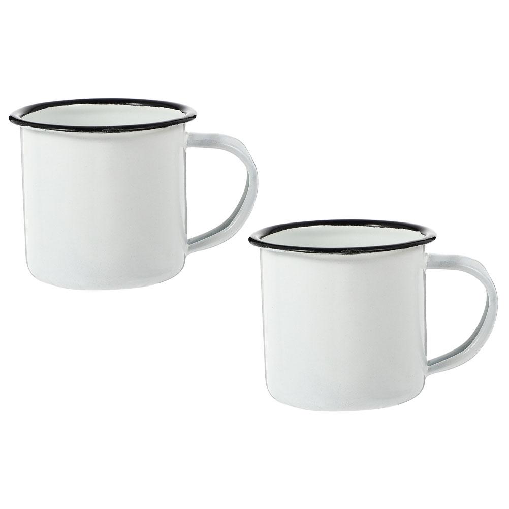 

2 шт. старые ретро стеклянные переносные кружки зимние кофейные железные стаканчики для воды маленькие молочные чашки белый