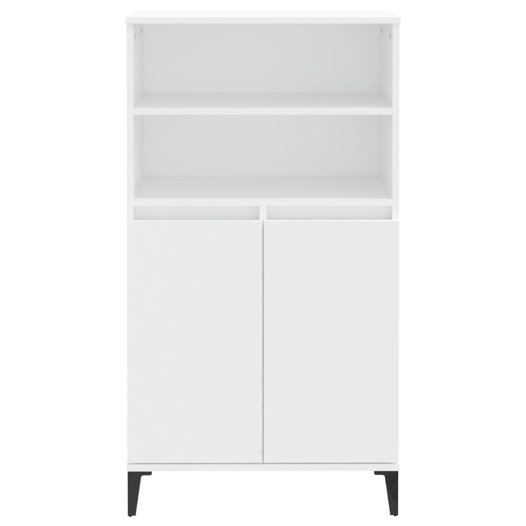 Highboard White 60 x 36 x 110 cm Particleboard