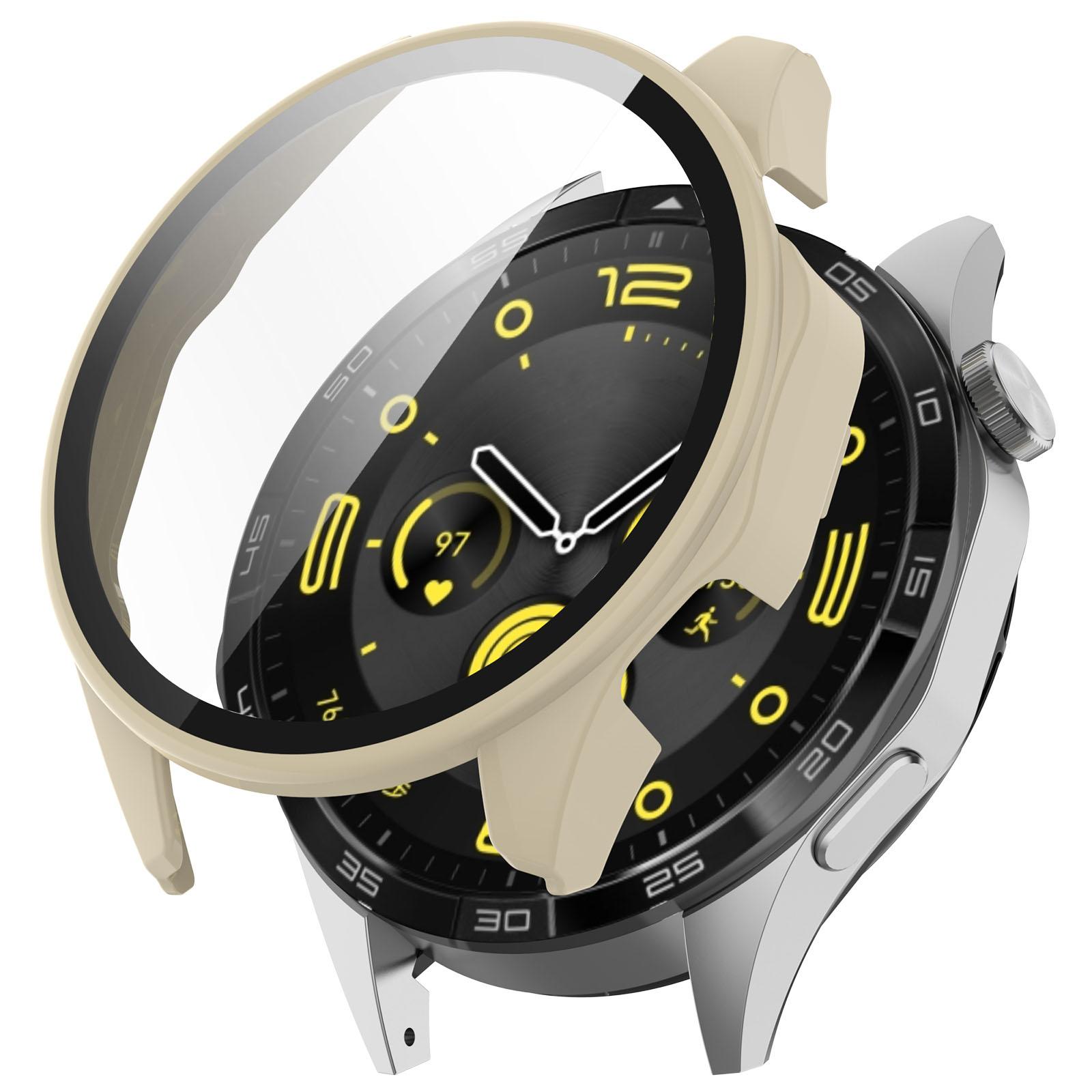 

Защитный чехол для Huawei Watch GT 4 46 мм/41 мм аксессуары полное покрытие бампер экран закаленная защита gt4 46 мм 41 мм крышка For GT4 41mm слоновая кость