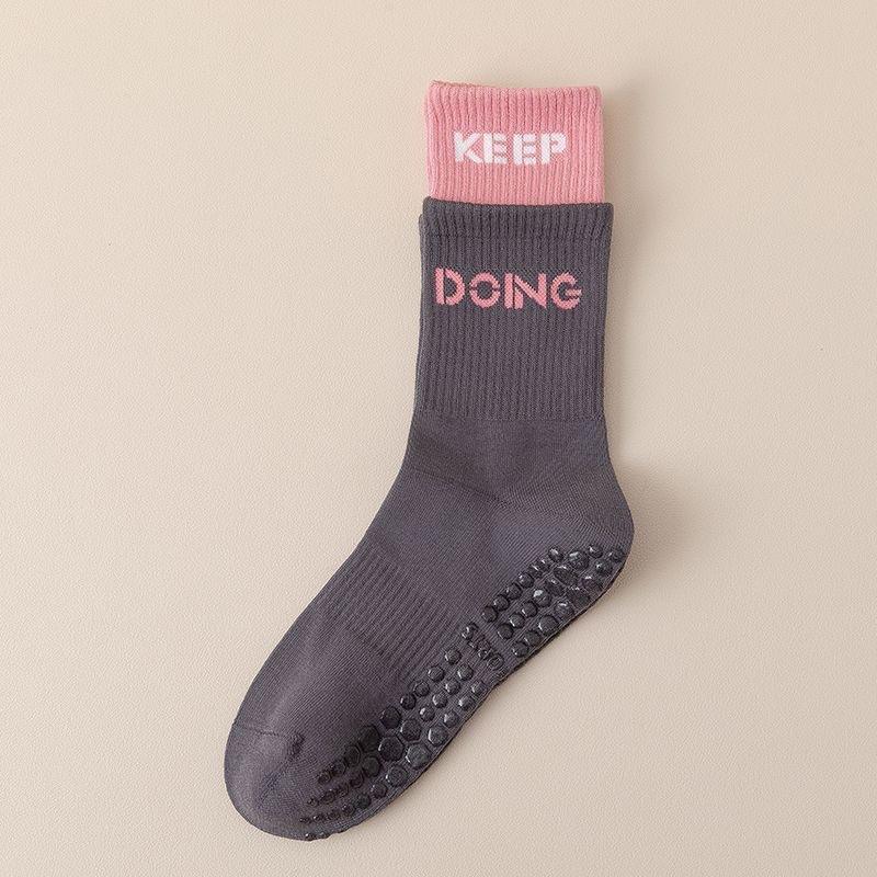 Yoga Socks, Women's Anti-slip Socks, Women's Mid-calf Pilates Socks, Indoor Sports Floor Socks, Summer Women's Long Stockings