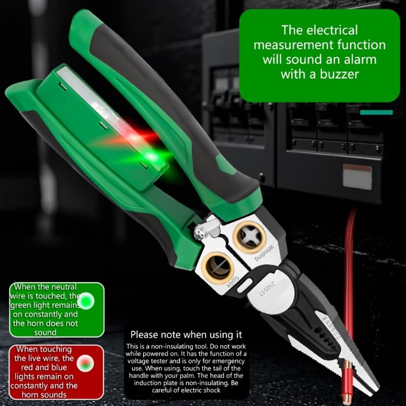 Professional Electrician Wire Stripping and Cutting Pliers With Ergonomic Grip for Clean Safe Cut Industrial Easy To Use