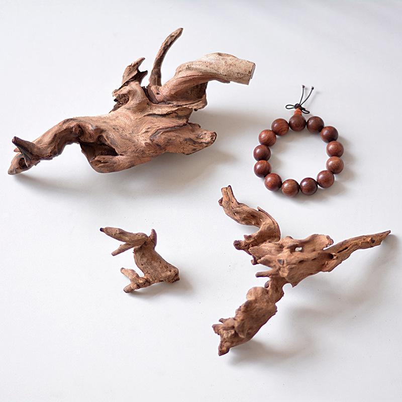 Small Driftwood Azalea Root for Aquarium Landscaping and Zen Decor – Air Plant and Jade Stone Ornaments, Photo Props.