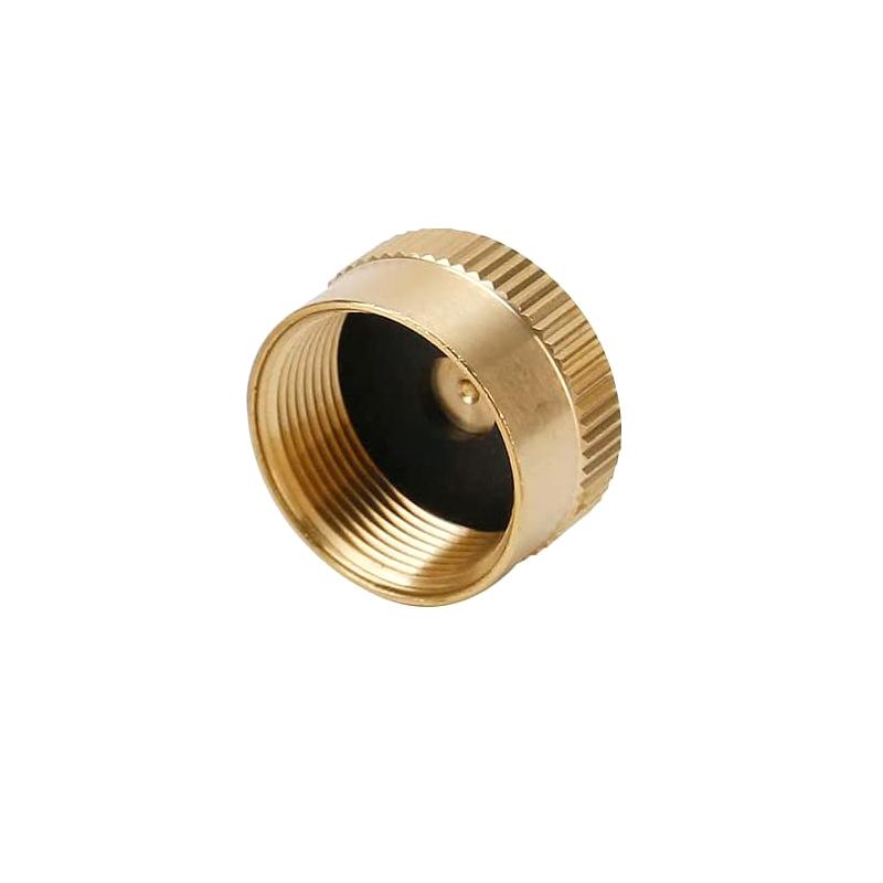 

Brass Refill Cap 1 LB Propane Bottle Gas Tank Cylinder Sealed Cap Protect Cap For Outdoor Stove