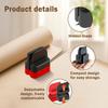 Wrapping Paper Cutter With Wheels Straight Line Gift Wrap Cutter For Birthday And Christmas, Fits Various Rolls And Papers