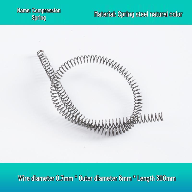 Steel Wire Compression Spring, 1.2-50mm Diameter, Long, Thin & Durable, Yellow, 300 Available