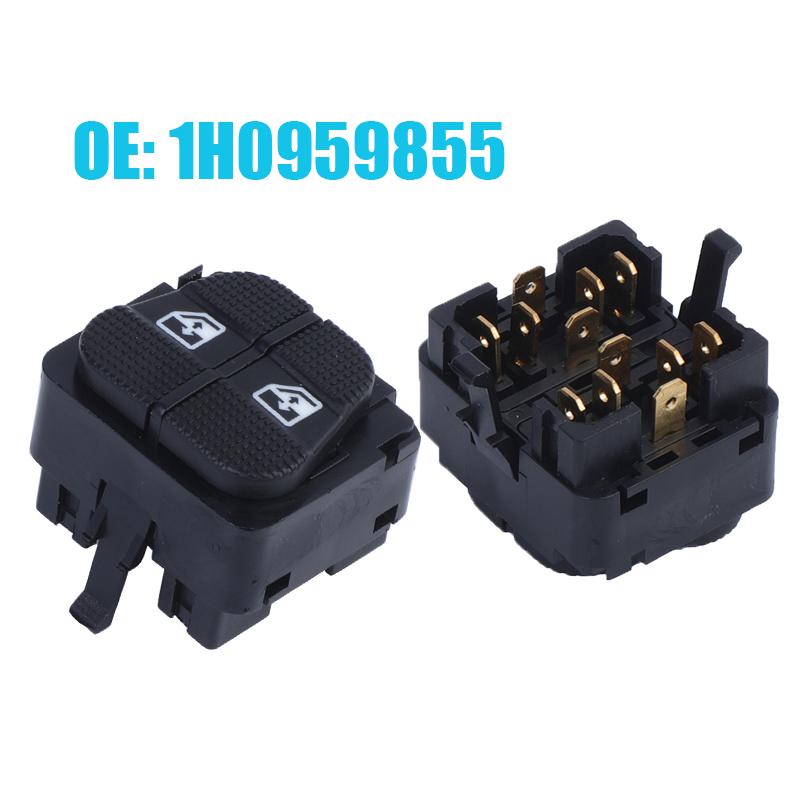1H0959855 1H0959855C 1HD959855 Electric Master Window Switch Green Color Light For Volkswagen Golf