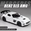 1:32 Mercedes Benz SLS AMG Supersportwagen Legierung Druckguss Modellauto Sound und Licht Kinderspielzeug Ornamente Junge Geschenk Sammlung Hobby