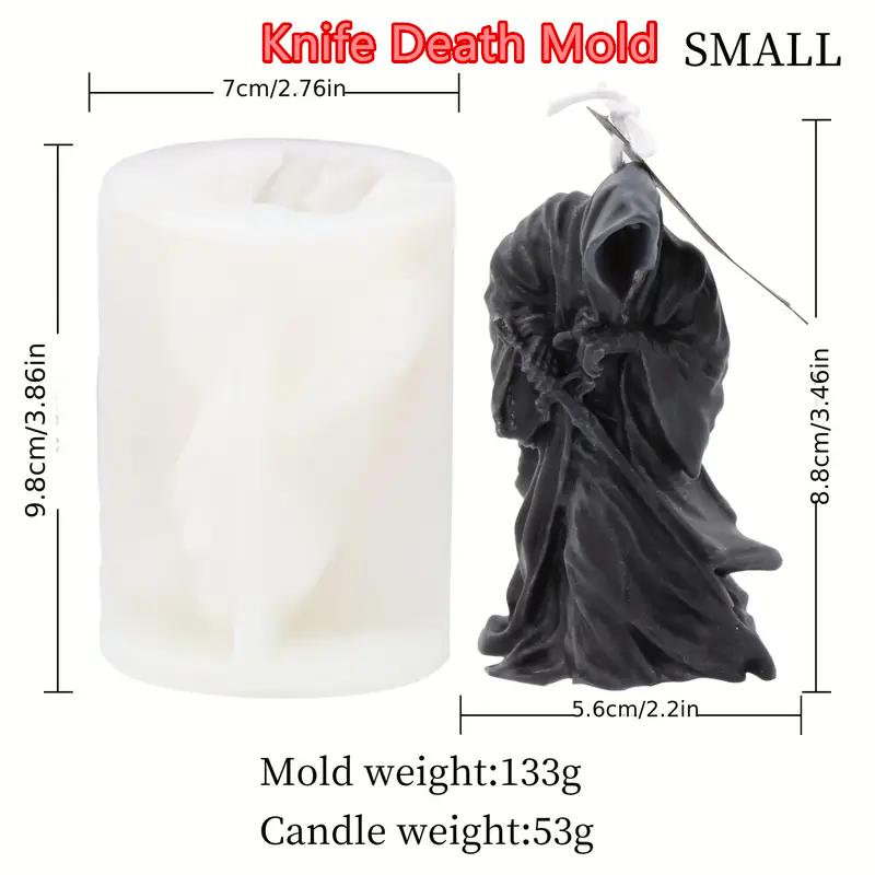

3D Face Skull Candle Mold Silicone Half-body Gauze Zombie Scented Death Candle Mold Handmade Aromatherapy resin Mold Soap Gypsum