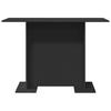 Dining Table Black 110 X 60 X 75 Cm Engineered Wood